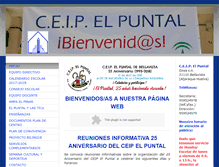 Tablet Screenshot of colegioelpuntal.com